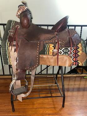 Mj46 Circle Y Martha Josey Cash Maverick 15 Inch Seat Barrel Racing Saddle