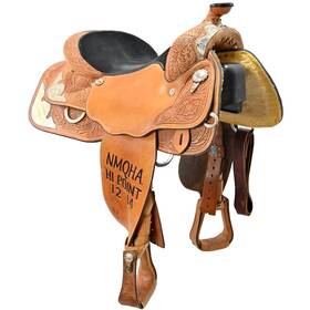 C15circyshow12fl Circle Y Saddlery Used 15 Inch Show Saddle Code