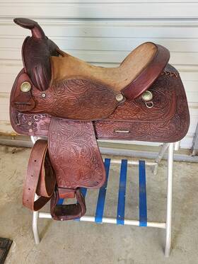 Snsrebciry15 Circle Y A Used 15 Inch Rebel Brand By Saddle Co Brown Color Trail