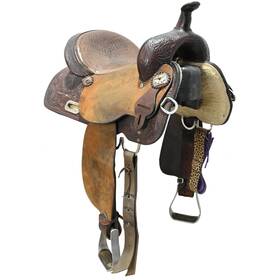 U14hhbr12fl Circle Y Used 14 Inch High Horse Barrel Racing Saddle Code