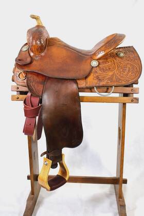 81208 Cleburne Saddle Shop Reining/ranch Western Fqhb 16 Inch Seat Made In Texas