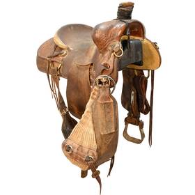C15clintmransr Clint Mortenson Used 15 Inch Ranch Saddle Code
