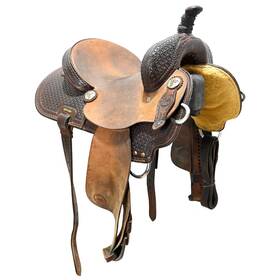 C14coatsbr12dw Coats Saddlery Used 14 Inch Barrel Racing Saddle Code