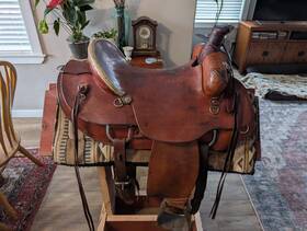 901-8675 Colorado Saddlery 16.5 Inch Used Western Trail Saddle