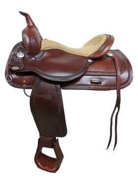 806-7129 Consignment 15.5 Inch Used Circle Y Flex-lite Western Trail Saddle
