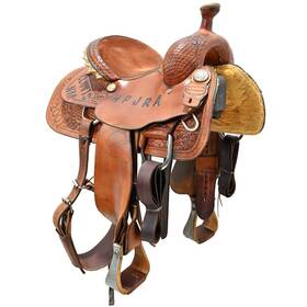 U13chtrotr Coolhorse Used 13 Inch Trophy Team Roping Saddle Code