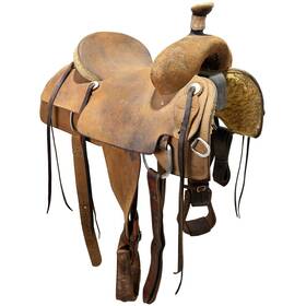 U15chranrosq Coolhorse Used 15 Inch Ranch Roping Saddle Code