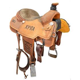 U15chtrotrsbr Coolhorse Used 15 Inch Trophy Team Roping Saddle Code