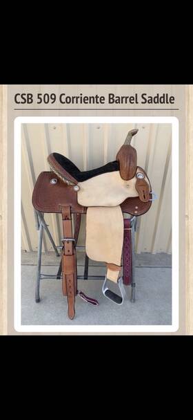 Csb-509 Corriente Used Csb 509 Barrel Racing Saddle
