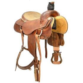 U155corritrbsk Corriente Saddle Shop Used 15.5 Inch Team Roping Code