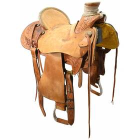 U155corriwade12 Corriente Used 15.5 Inch Wade Ranch Saddle Code