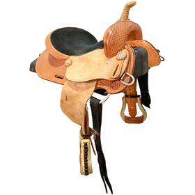 U125courtsbr12bk Courts Saddlery Used 12.5 Inch Youth Barrel Racing Saddle Code