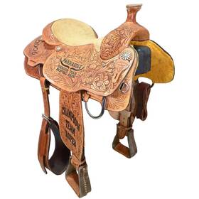 C15ccssrtra Cowboy Classic Used 15.5 Inch Trophy Team Roping Saddle Code
