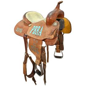 U14cclasspbra Cowboy Classic Used 14 Inch Youth Trophy Barrel Racing Saddle Code