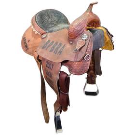 U14ccsbpbra07br Cowboy Classic Used 14 Inch Trophy Barrel Racing Saddle Code