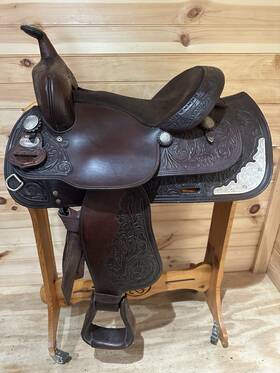 144m Crates 14 Inch Youth Western Show Saddle Model