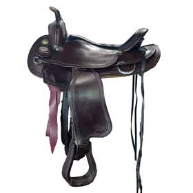 2120-5 Crates Used Western Trail Saddle 17/w