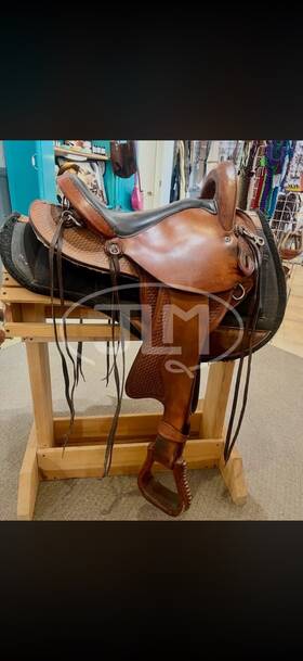 2178 Crates Trail Western Endurance Saddle With Diamond Wool Contoured Relief Pad