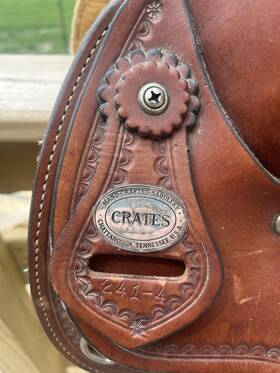 Sns16crt2196 Crates Good Used Older 16 Inch Reiner Saddle #241-4 Needs Repair