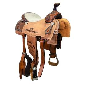U155cross25dm Cross Saddles Used 15.5 Inch Trophy Team Roping Saddle Code