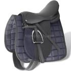 Ctj5573422585339bn Horse Riding Saddle Set Real Leather Black