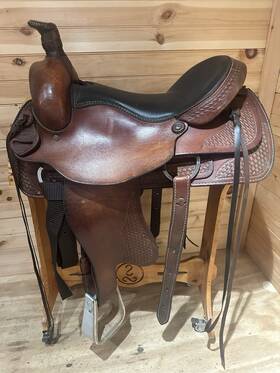 501c Dakota 17 Inch Saddlery Western Roping Saddle Model