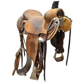 U15dwaite1018 Daryl Waite Used 15 Inch Ranch Saddle Code