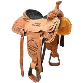 U145dctrotr12hlr Desert Cowgirls Used 14.5 Inch Cowgirl Trophy Team Roping Saddle Code