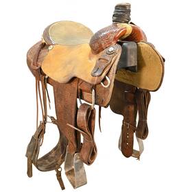 U16dhstr12ao Dhs Used 16 Inch Team Roping Saddle Code