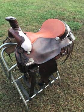 Sns17dixrop Dixie Roper 16 Inch Roping Saddle With Some Silver