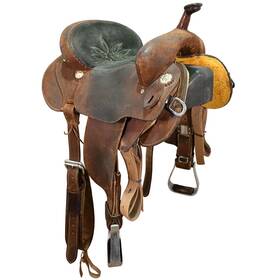 C14jjlmn65786 Double J Used 14 Inch Lynn Mckenzie Nueva Barrel Racing Saddle Code