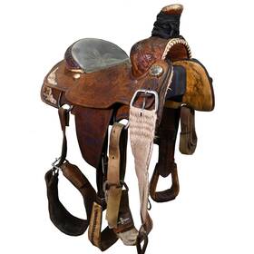 C15dj99ifca Double J Used 15 Inch Trophy Team Roping Saddle Code