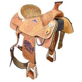 C15jjotraftcb Double J Used 15 Inch Trophy Team Roping Saddle Code