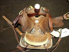 33-5916 Double J Saddlery 16 Inch Used Ropping Saddle