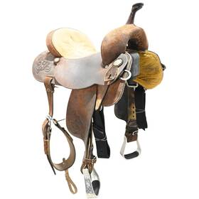 U145jjppr46888 Double J Saddlery Used 14.5 Inch Barrel Racing Saddle Code