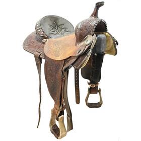 U14jjcjrb78fl Double J Saddlery Used 14 Inch Charmayne James Record Breaker Barrel Racing Saddle