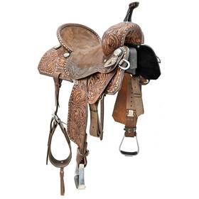 U14jjppr78bs Double J Used 14 Inch Pozzi Pro Barrel Racing Saddle Code