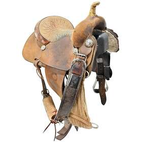 U14dbarnesbrro Dw Barnes Used 14 Inch D.w. Maker Barrel Racing Saddle Code