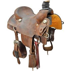Elite C15elitetrro Used 15 Inch Saddles Team Roping Saddle Code