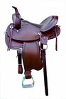 Endu001 Aledo Saddlery Western Brown Leather Hand Tooled Endurance Saddle With