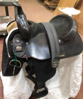 7107 Fabtron 16ftft Fqh Bars Western Saddle Leather Cordura Black Usa Extras