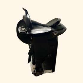 7143 Fabtron Black Gaited Horse Saddle 17 Inch A Used Twice Beautiful