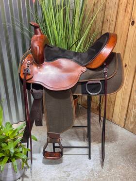 7154-f Fabtron 16 Inch Lady Trail Western Saddle #7154-f Full Qh Bars Light Weight