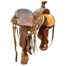 U175gbargran G Bar Used 17.5 Inch Ranch Saddle Code