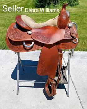 B-11-230 Handmade Bobs Custom Reining Saddle