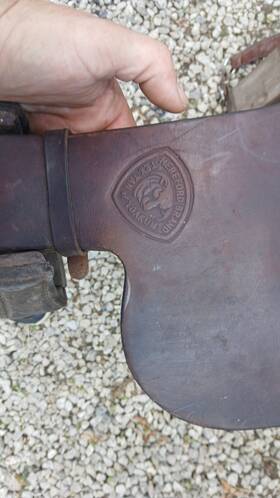 98041 Hereford Inch Brand Tex Tail Yoakum. Trail Riding Saddle