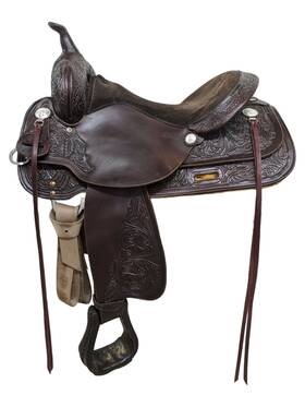 2-1170 High Horse 15.5 Inch Used Circle Y Mineral Well Western Trail Saddle