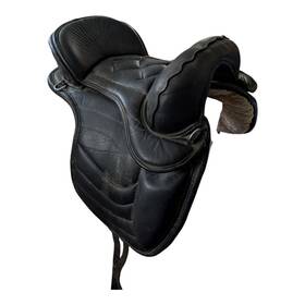 Hss0424pp Hilason Black Leather Saddle With Stirrups Read