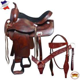 Hsto106bzdbbhpa326db-16 Hilason 27hs 16 In Western Horse Treeless Trail Pleasure Saddle American Leather Tack