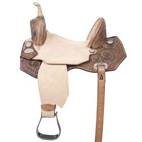 Hstt136bz-15 Hilason 59hs 15 In Flex Tree Western Horse Saddle American Leather Barrel Trail